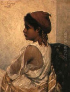 An Arab Girl by Jean Baptiste Paul Lazerges