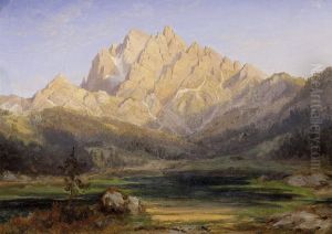 In The Dolomites by Ferdinand Konrad Bellermann