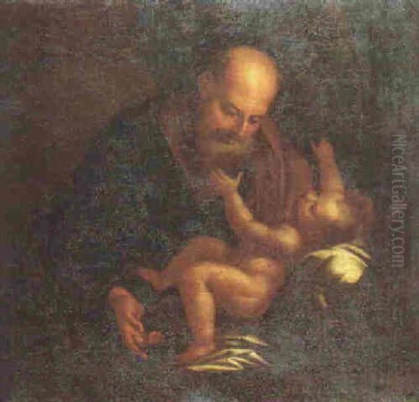 St. Joseph Holding The Christ Child - view 1