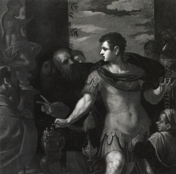 Alexander The Great Severing The Gordian Knot - view 1