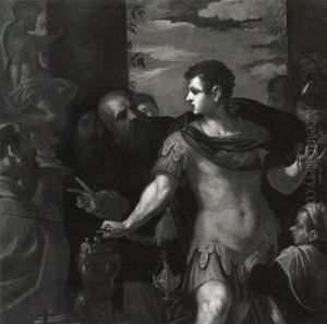 Alexander The Great Severing The Gordian Knot by Gregorio Lazzarini