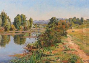 Path By A River by Ernest Le Villain