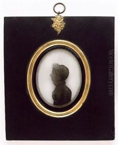Mrs. Thomas Grant (nee Anne Tassel), Profile To The Left, Wearing Pelisse Robe, Ruff And Cornet Cap Decorated At The Front With Small Flowers by Arthur Lea