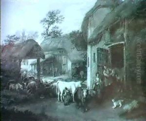 Farmyard Near Exeter by James Leakey