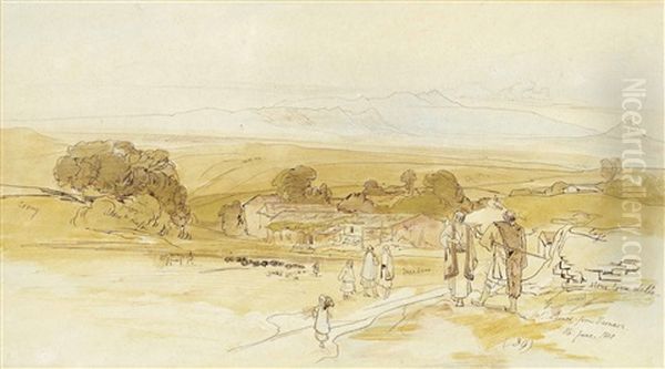 Mount Parnes From Varnava, Greece - view 1