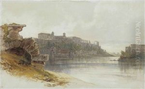 Ponte Rotto, Rome by Edward Lear