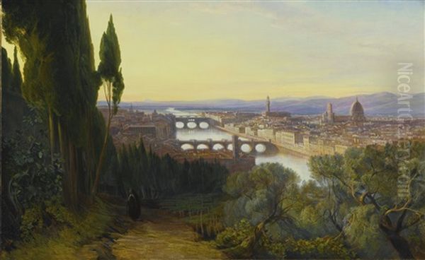 View Of Florence From Villa San Firenze, Near San Miniato - view 1