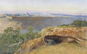 Jerusalem Looking North West by Edward Lear