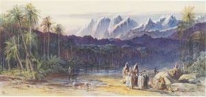 Arab Encampment In Wadi Feiran, Egypt