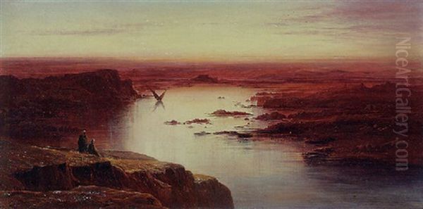 Sunset, First Cataract - The Nile Above Aswan - view 1