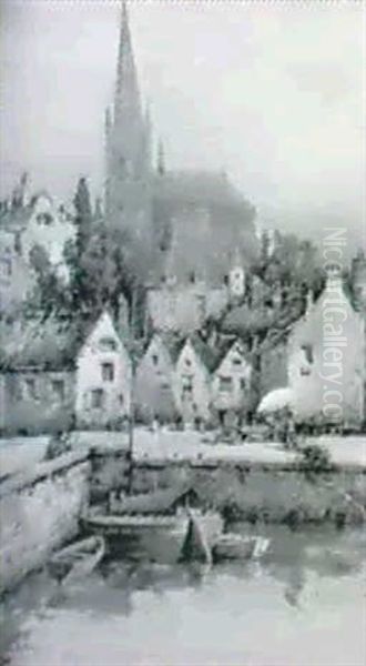 View Of A French Town - view 1