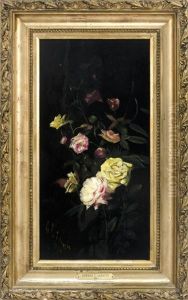 Still Life Of Roses by Edward Chalmers Leavitt