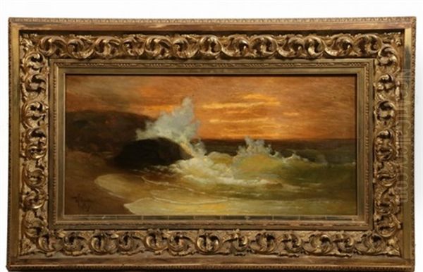 Heavy Surf At Sunrise - view 1