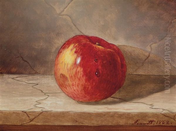 Still Life With Apple On A Marbletop - view 1