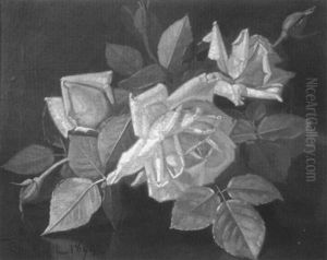 Pink Roses by Edward Chalmers Leavitt