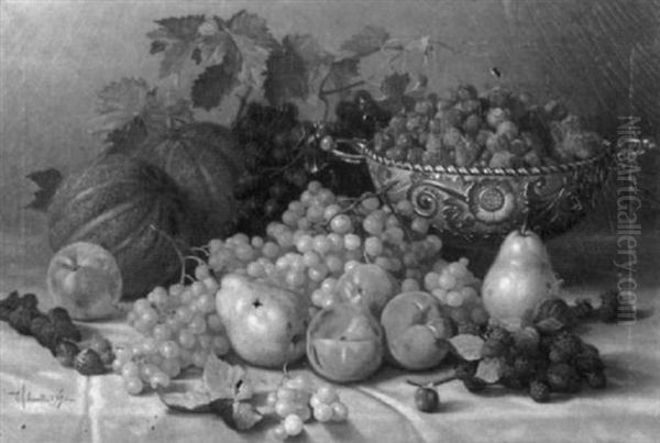 Still Life With Fruit And A Silver Compote - view 1