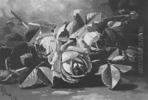 Pink Roses by Edward Chalmers Leavitt
