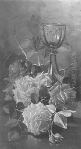 Still Life With Roses And Goblet