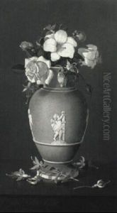 Wedgewood Vase With Flowers by Edward Chalmers Leavitt