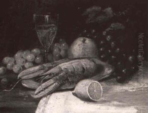 Lobster, Fruit And Wine by Edward Chalmers Leavitt