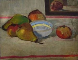 Nature Morte Aux Poires by Georges Emile Lebacq