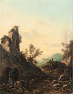 Paysage by Gabriel Hippolyte Lebas