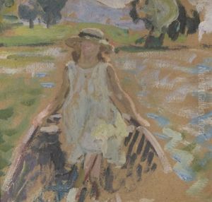 Young Girl In The Boat by Henri Lebasque