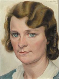 A Portrait Of Mies Van Galen-van Der Velde by Christiaan J.J. Lebeau