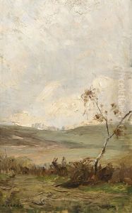 View Of The Countryside by Otakar Lebeda