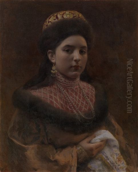 Portrait Of A Boyar Woman - view 1