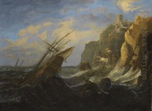 Seesturm An Felsiger Kuste by Jacob Adriaensz. Bellevois