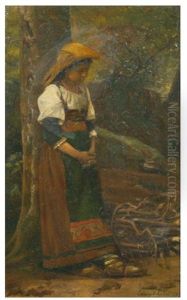 Jeune Italienne Au Pied D'un Arbre