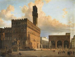 Vue Du Palais De La Seigneurie A La Florence