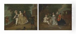 Le Jugement De Paris; Et L'enlevement D'helene (2 Works) by Pierre Michel Lebouteux