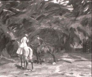Reiter Im Tiergarten by Georg Lebrecht