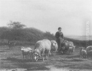 Herderin Met Schapen