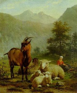 Shepherdess And Her Flock