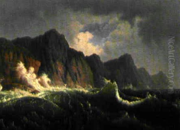 Brandung An Steilkuste - view 1