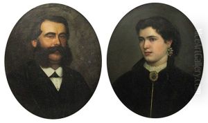 Two Family Portraits by Constantin Lecca
