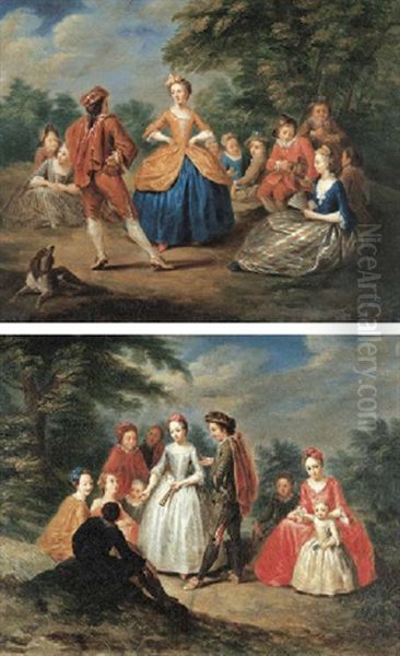 Fetes Galante (+ Another, Similar; Pair) - view 1