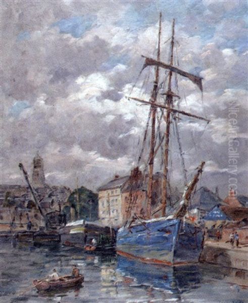 Bateaux Dans Le Port De Honfleur - view 1