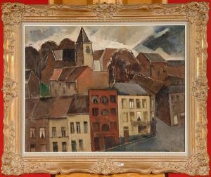 Vue De Village by Victor Leclercq