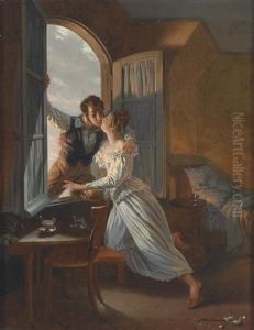 Heimliches Treffen by Jean-Baptiste Lecoeur