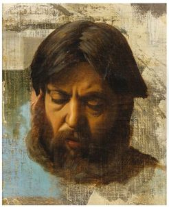 Bearded Man's Head by Jean Jules Antoine Lecomte du Nouy