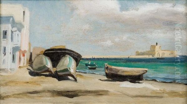 Barques Sur La Plage, Egypte - view 1