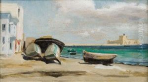 Barques Sur La Plage, Egypte Barques Sur La Plage, Egypte