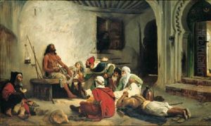 The Marabout Prophet Sidna-assisa, Morocco by Jean Jules Antoine Lecomte du Nouy