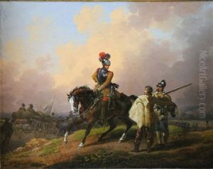 Scene Militaire by Hippolyte Lecomte