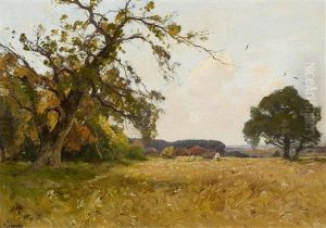Weite, Sommerliche Feldlandschaft by Paul Lecomte