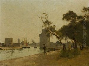 Sortie Du Port De La Rochelle by Paul Lecomte